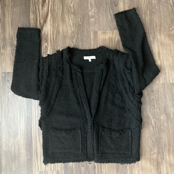 IRO Black Fringe Luxurious Black Jacket - Picture 6 of 13